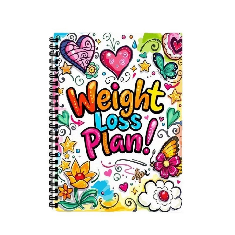 Fitness Journal Planner - Дневник для похудения: спиральный блокнот для