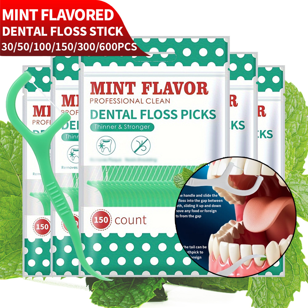Health Wellness Items - Smooth Mint Floss Stick - Очистка