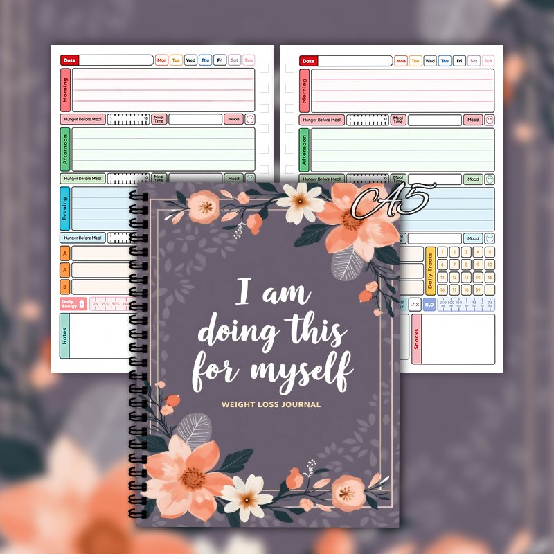Дневник похудения формата А5,  – обзор и цена Fitness Journal Planner